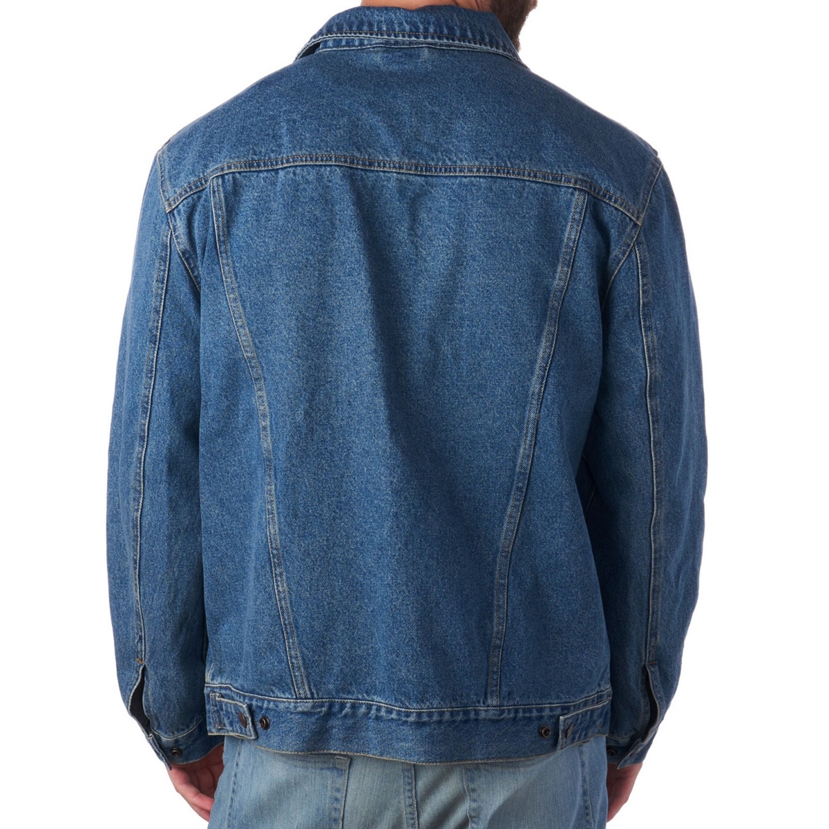 Alpine Swiss Derek Mens Classic Denim Jacket Casual Button Up Jean Trucker Coat
