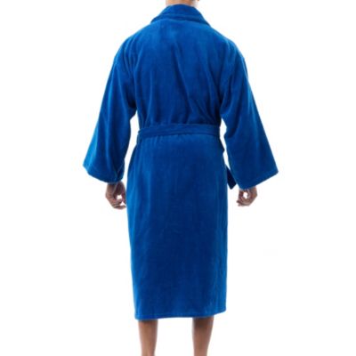 Pure Cotton Men Terry Cloth Bathrobe Super Absorbent Hotel Spa Robe
