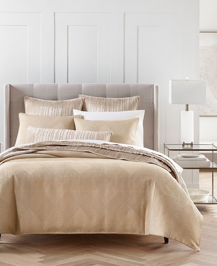 Hotel Collection Diamond Lattice 3Pc. Duvet Cover Set, King, Created for Macy's Macy's