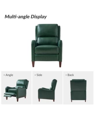 1 piece Leather Pushback Recliner chair