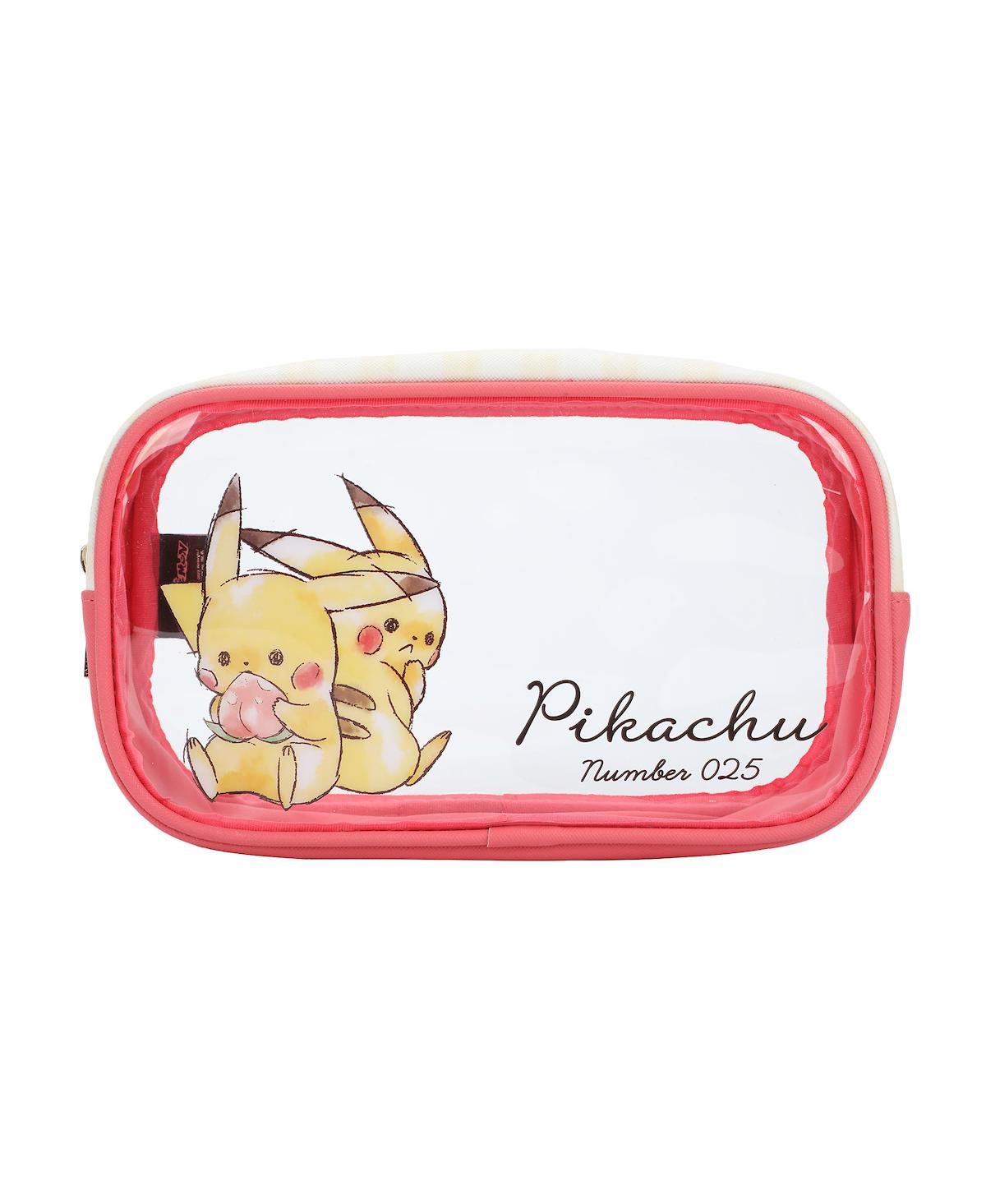 Pokemon 3-Piece Travel Set with Large Pu Bag, Medium Pu Printed Top Zip Pouch, and Pu Die-Cut Coin Pouch