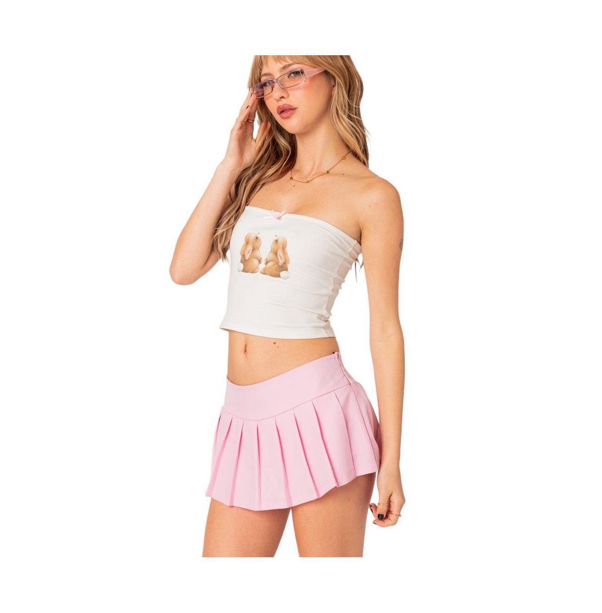 Edikted Women's Twinning Printed Tube Top
