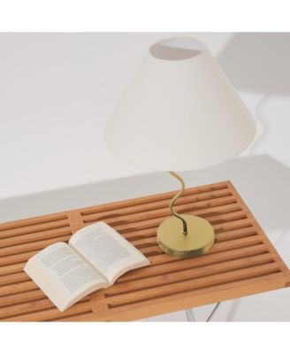 Squiggle 22" LED Contemporary Modern Table Lamp with Empire Shade