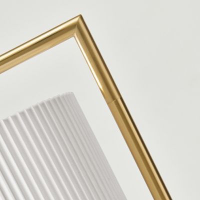 Montage Modern 60" LED Arc Floor Lamp with Pleated Fabric Shade