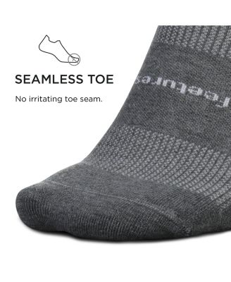 Men's High Performance Max Cushion Ankle Sock - No Show Socks for Women & Men with Heel Tab