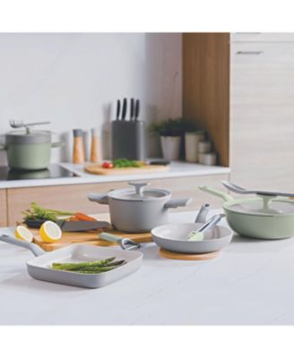 Balance Non-stick Ceramic Stockpot 8", 3.3qt. With Glass Lid, Recycled Aluminum