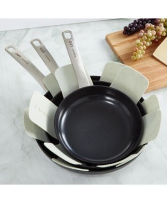 Graphite Non-stick Ceramic Frying Pan 8", Sustainable Recycled Material