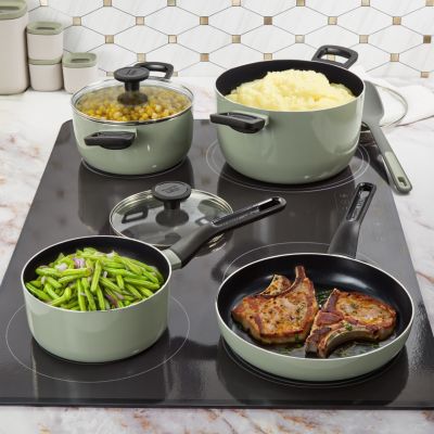 Leo Glints 7Pc Ceramic Nonstick Cookware Set