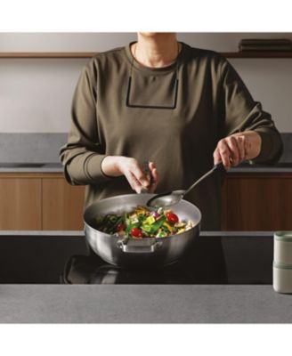 Graphite 4Pc Cookware Set With Glass Lids, Recycled 18/10 Stainless Steel