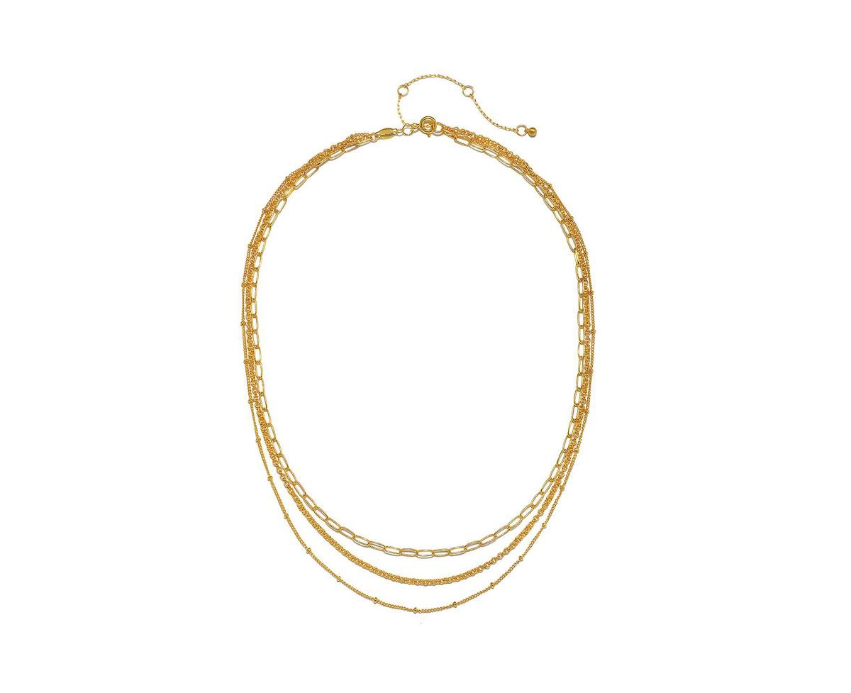 Layered Beauty Multiple Chain Necklace - Gold