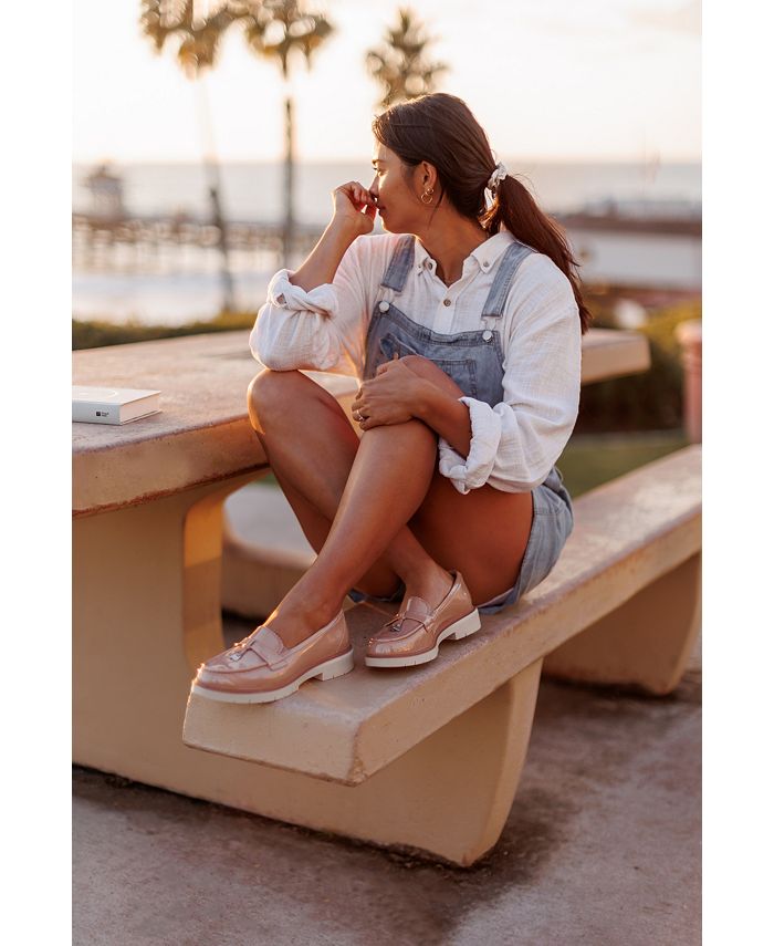 Clarks Westlynn Bella Loafer voor dames, Zwart leder, 43 EU breed