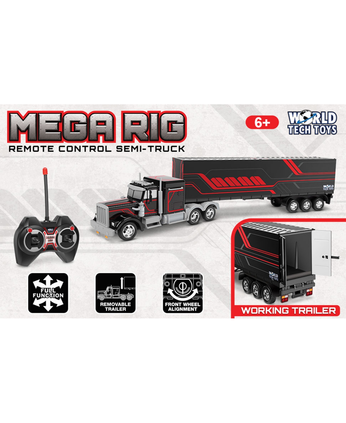 WORLD TECH TOYS MEGA RIG ELECTRIC RC SEMI TRAILER TRUCK