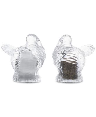 Godinger - Harvest Turkey Glass Crystal Salt & Pepper Set