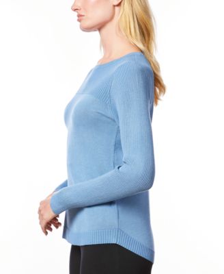 Women's Petite Boat Neck Long-Sleeve Sweater
