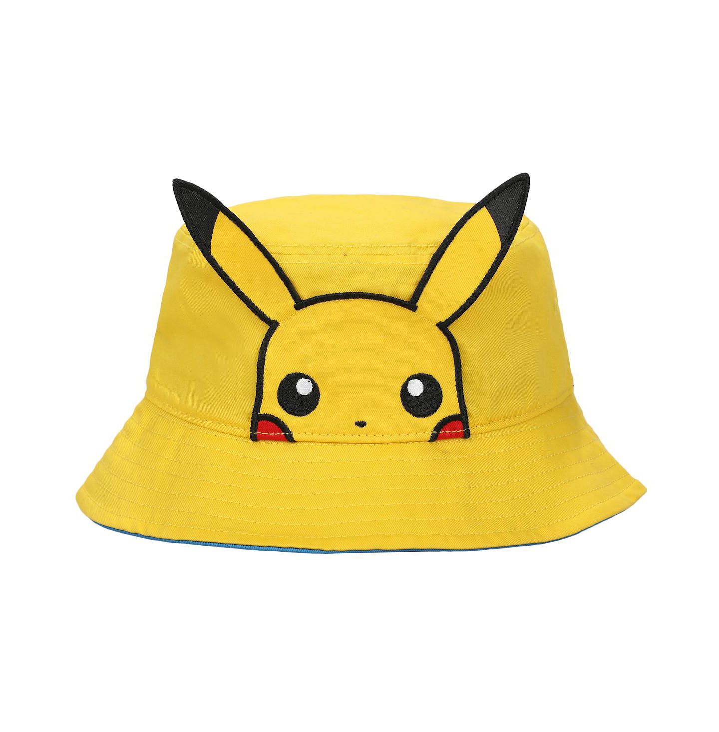 Панама Pokemon Pikachu Face с 3D-плюшем, унисекс, для взрослых, цвет: Жёлтый — фото 1