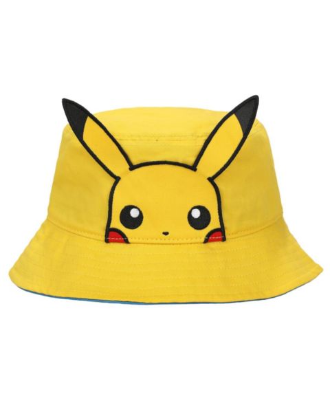 Панама Pokemon Pikachu Face с 3D-плюшем, унисекс, для взрослых, цвет: Жёлтый