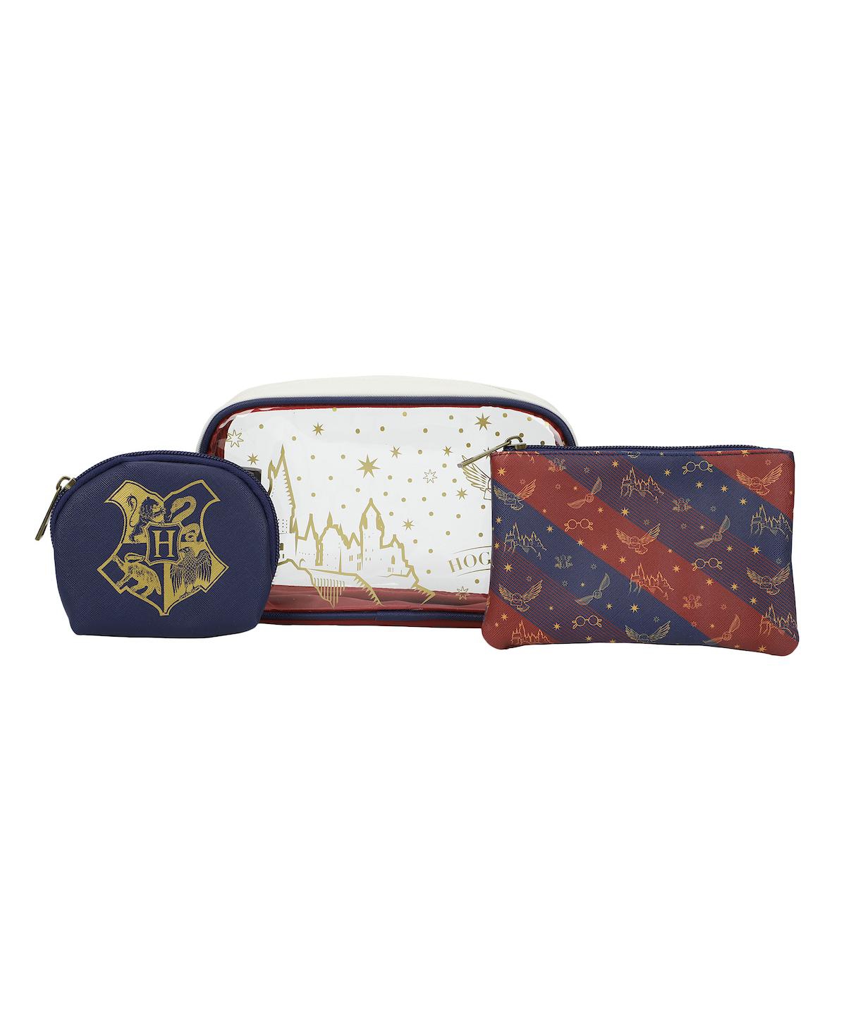 Hogwarts Travel Cosmetic Bags - Set of 3 - Multicolored