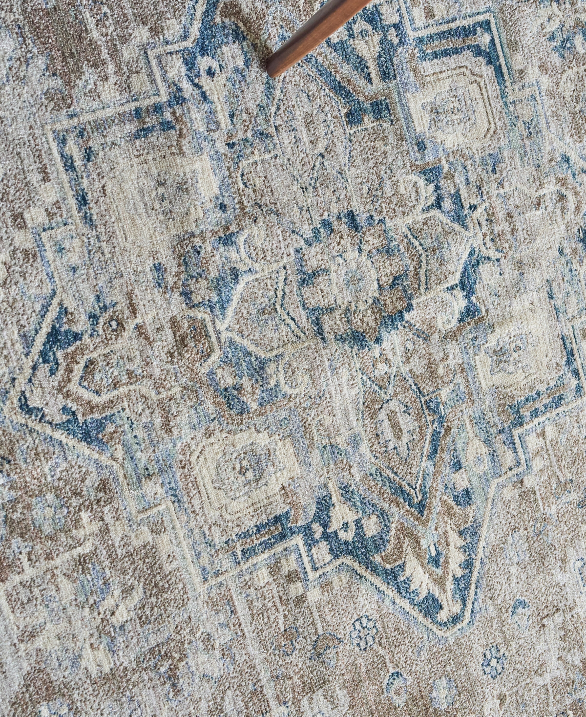 The Met X Exquisite Rugs Vintage Looms Vtl-76 4'x6' Area Rug In Rust,navy