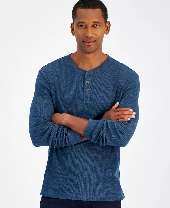 Men's Thermal Long Sleeve Henley