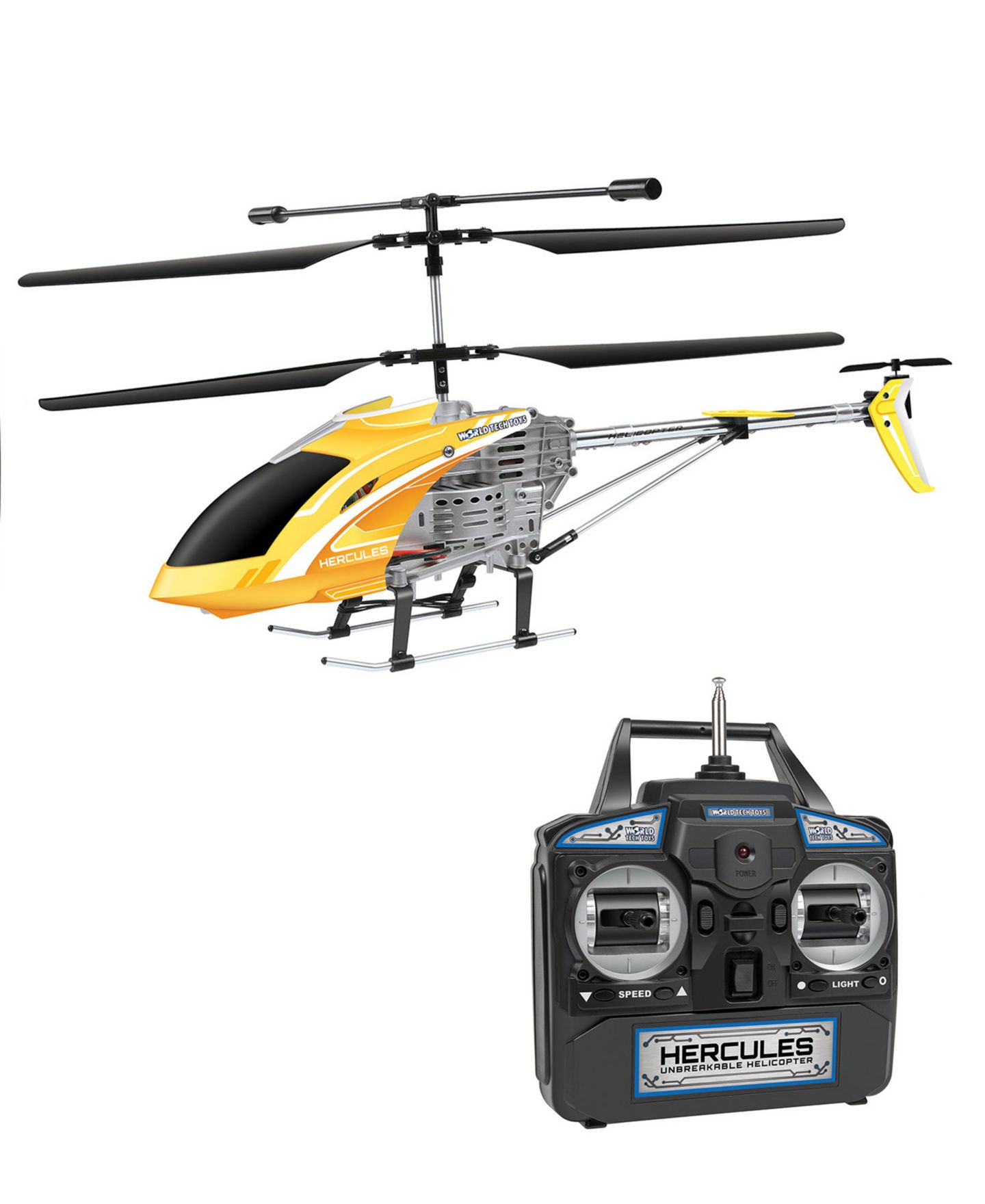 Детская игрушка World Tech Toys Hercules Gyro Unbreakable Remote Control Helicopter, цвет: Разноцветный — фото 3