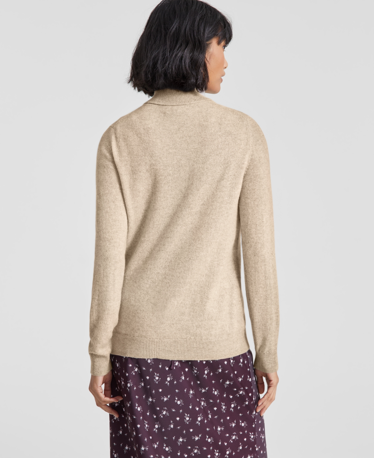 Charter Club 100% Cashmere Petite Turtleneck Sweater, Created for Macy's