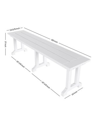 Outdoor Patio Dining Bench