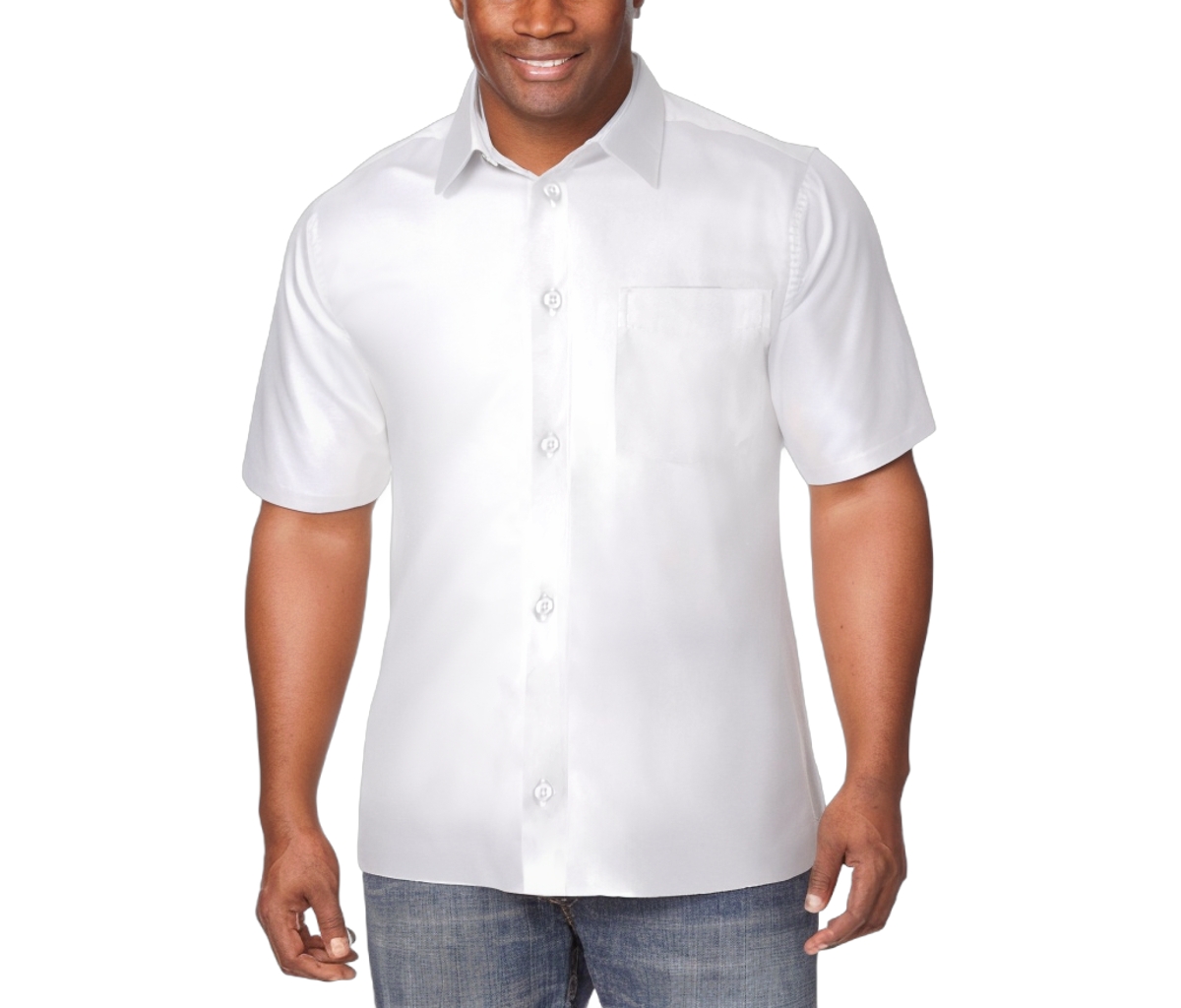 KingSize Big & Tall Wrinkle Free Short-Sleeve Oxford Dress Shirt