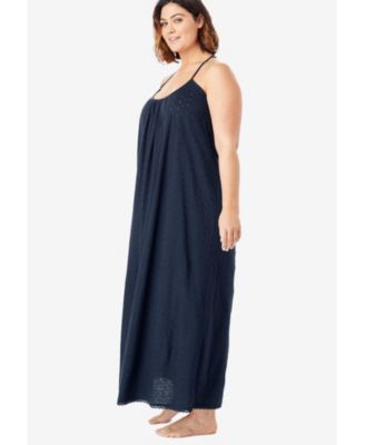 Women's Breezy Eyelet Knit Long Nightgown