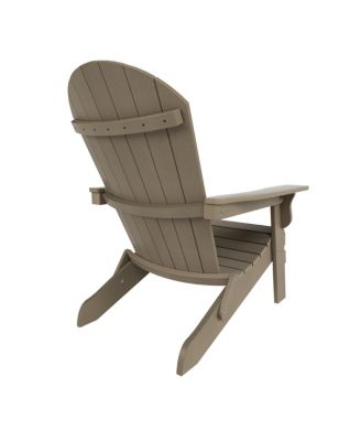 Outdoor Patio All-weather Folding Adirondack Chair