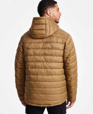Men's Sherpa Lined Hooded Puffer Jacket