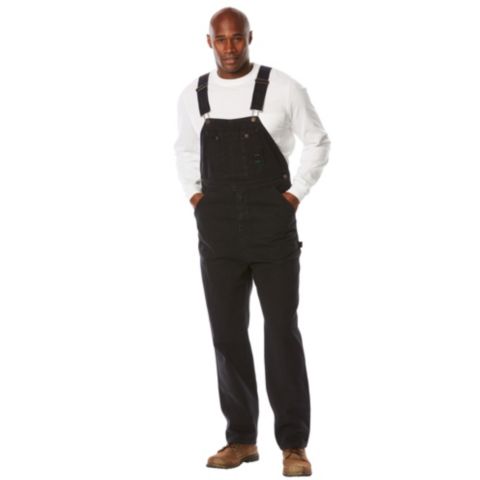 Мужской комбинезон Boulder Creek by KingSize by KingSize Denim Overalls, цвет: Чёрный джинсовый