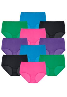 Women's Full Coverage Cotton Brief 10-Pack