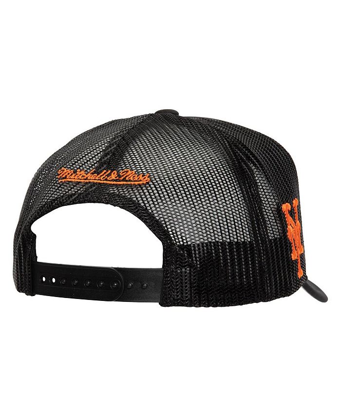 Mitchell & Ness Mitchell Ness Men's Black New York Mets Script Trucker ...