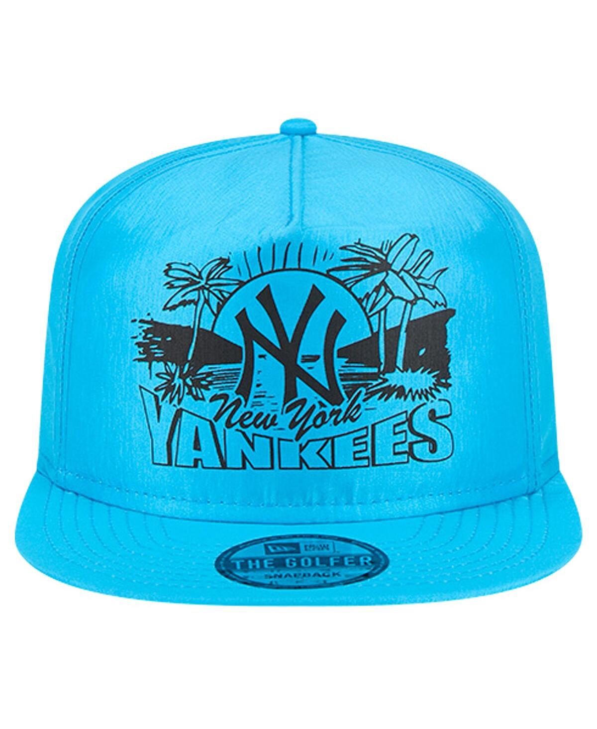 New Era Men's Blue New York Yankees Neon Golfer Snapback Hat In Blue