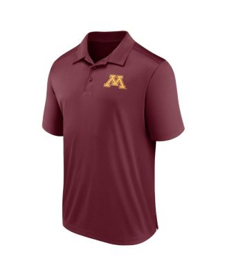 Men's Maroon Minnesota Golden Gophers Left Side Block Polo Shirt