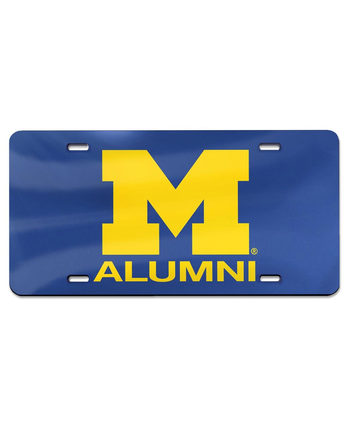 Wincraft Navy Michigan Wolverines Alumni Laser Cut Acrylic License Plate In No Color