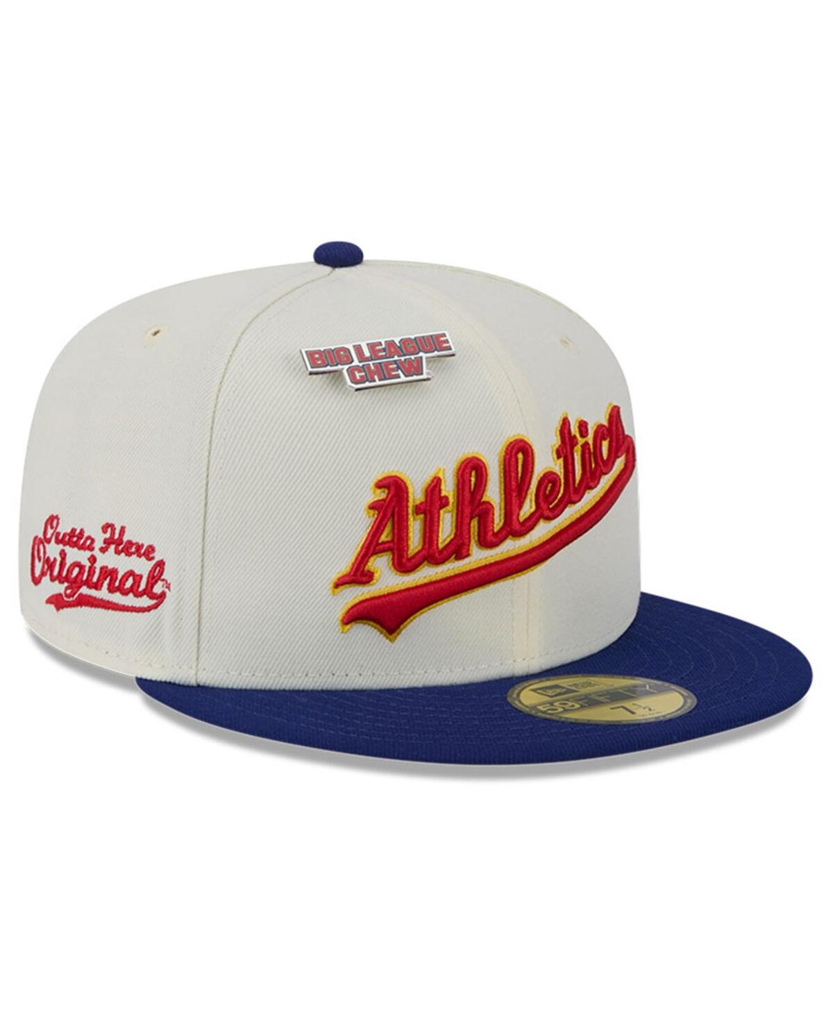 New Era Men's White Oakland Athletics Big League Chew Original 59fifty Fitted Hat In White