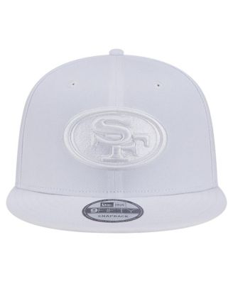 Men's San Francisco 49ers Main White on White 9FIFTY Snapback Hat