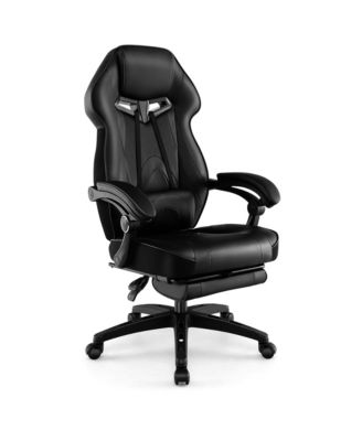Adjustable E-Sports Racing Style Chair with Padded Headrest, Lumbar Support