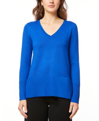 Melissa Paige - Women's V-Neck Wide-Hem Wide-Cuff Sweater