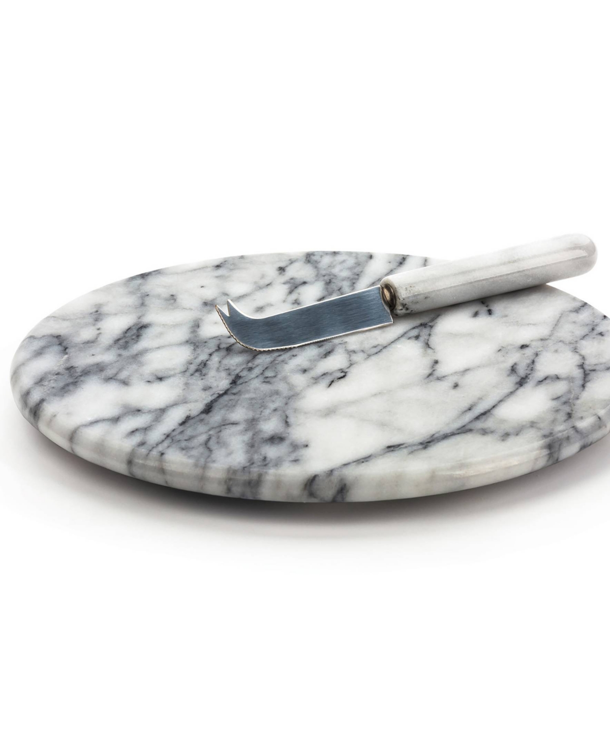 Rsvp International White Marble 10" Diameter Cheese Board In White