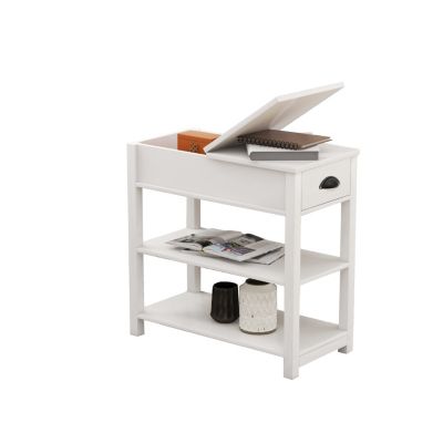 Flip-Over Drawers Storage Table
