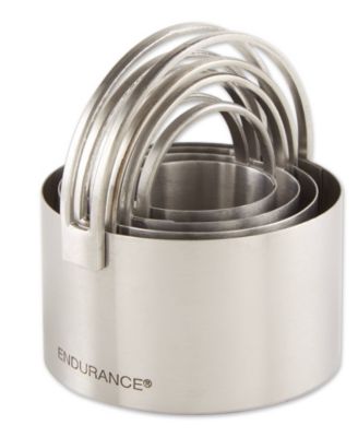 Endurance 4 Piece Round Nesting Biscuit Cutters Set