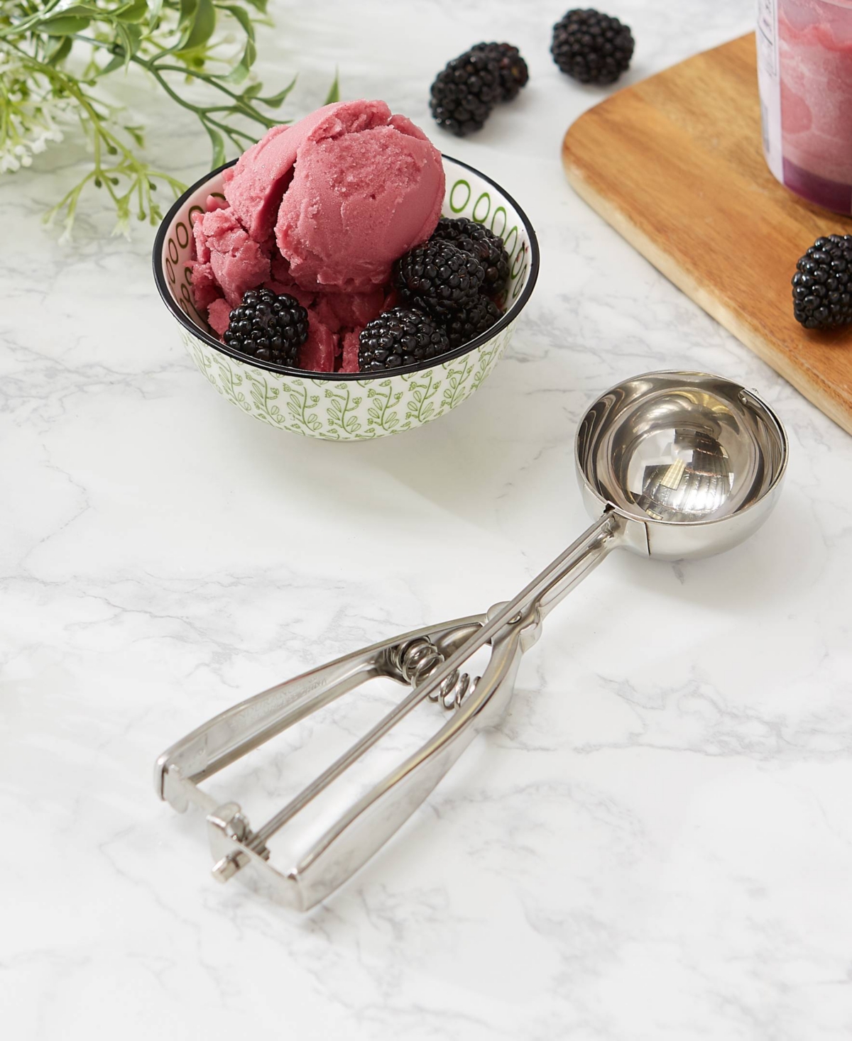 Shop Rsvp International Endurance Stainless Steel 6.5-tbsp 12 Spring Scoop In Gray