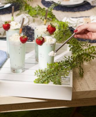 Endurance Stainless Steel 4 Piece 8.5" Spoon Straw Set