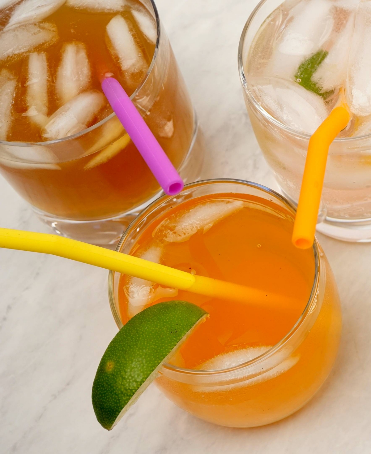 Rsvp International Silicone 6 Piece 6.5" Straw Set In Multi