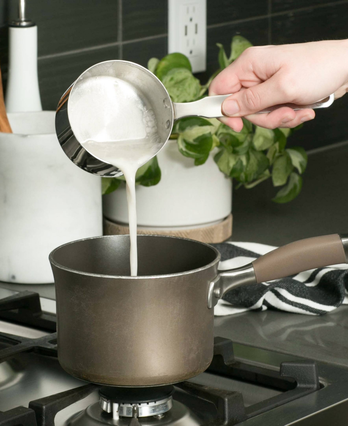 Rsvp International Endurance Stainless Steel 1.5 Cup Measuring Pan In Gray