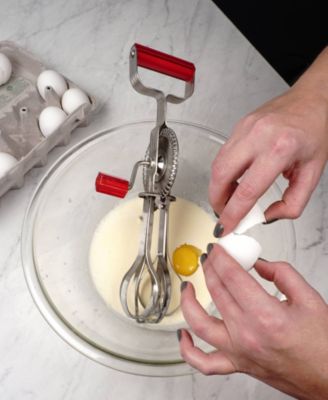 Endurance Stainless Steel Acrylic 13x5x4" Red Antique Egg Beater - Red 13x5x4"