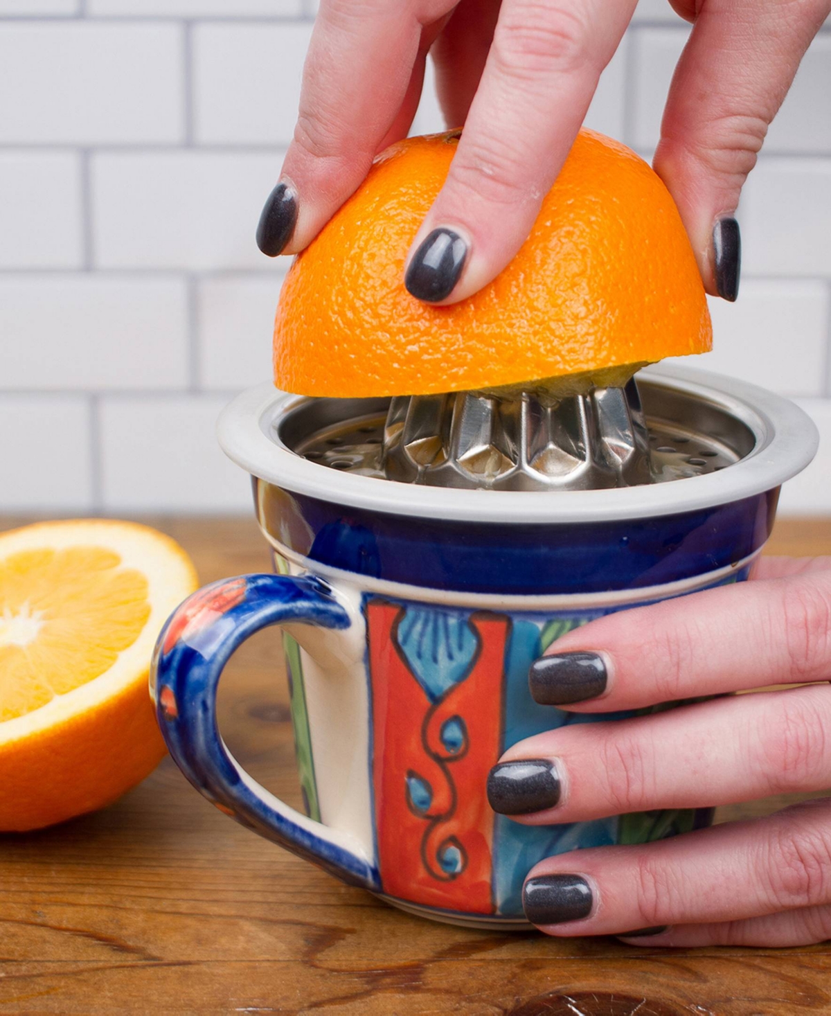 Rsvp International Endurance Stainless Steel Silicone 5x3" Citrus Juicer In Gray