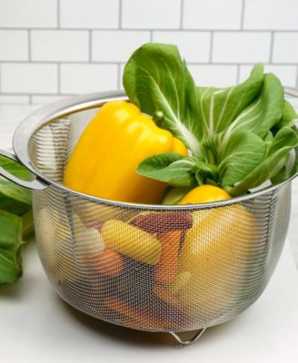 Endurance Stainless Steel 4 Quart Wide Rim Mesh Colander Basket